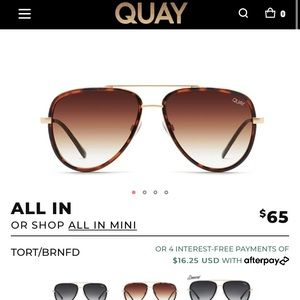 Quay ALL IN Oversized Aviators